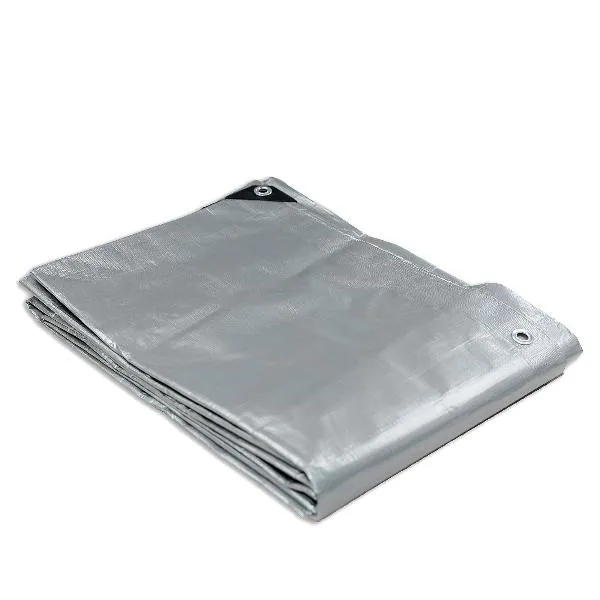 Heavy Duty Silver Tarp Tarpaulin 5.5m x 7.3m