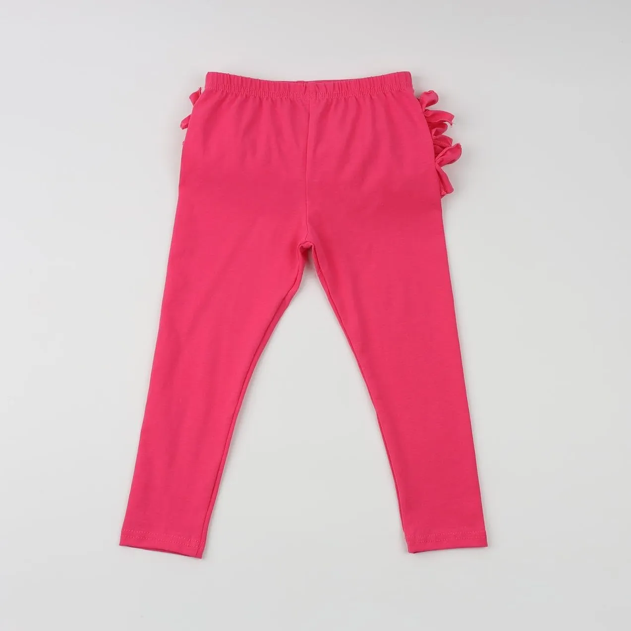 HOOLCHEAN Baby Toddler and Little Girls Ruffles Buttocks Leggings Solid Color Pants