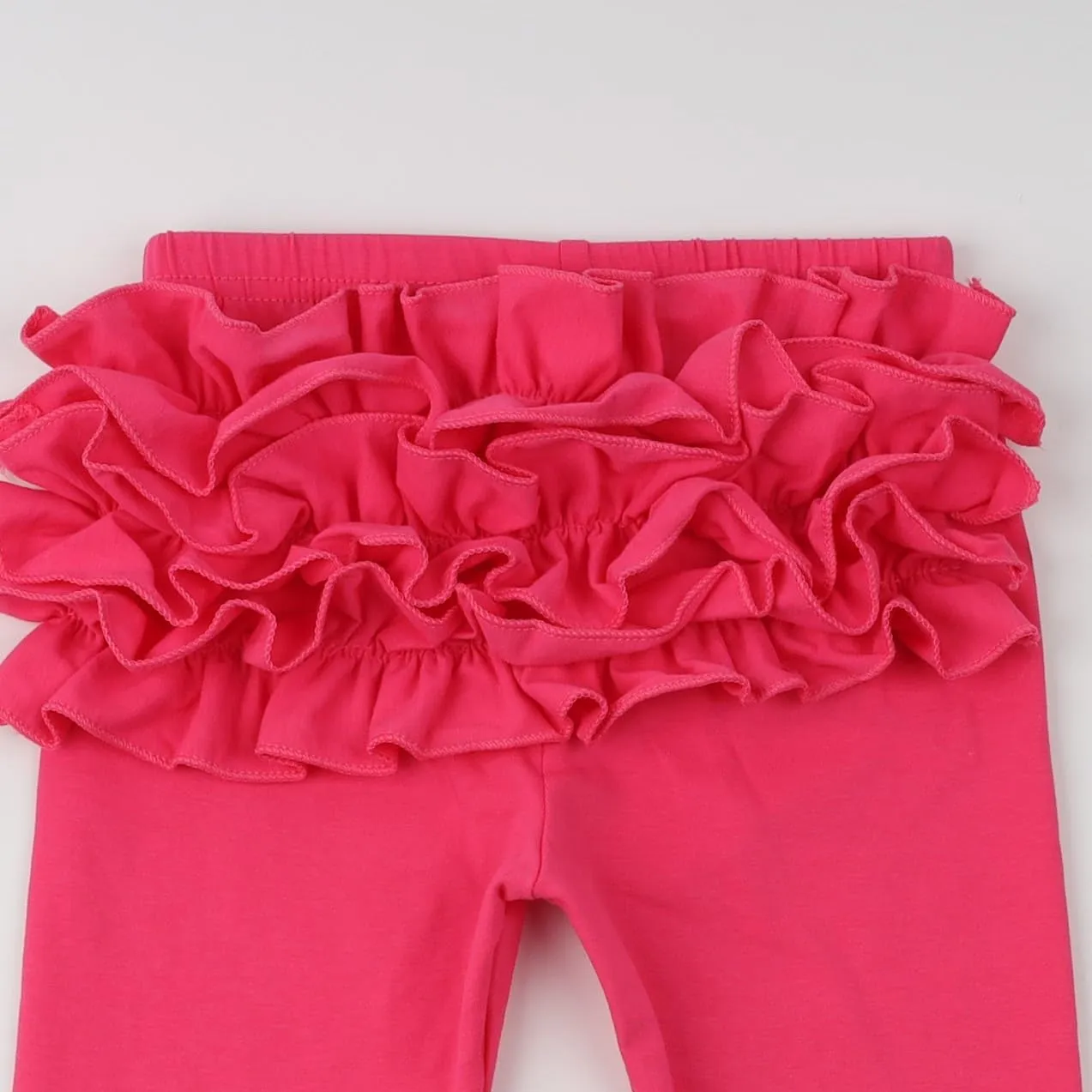 HOOLCHEAN Baby Toddler and Little Girls Ruffles Buttocks Leggings Solid Color Pants
