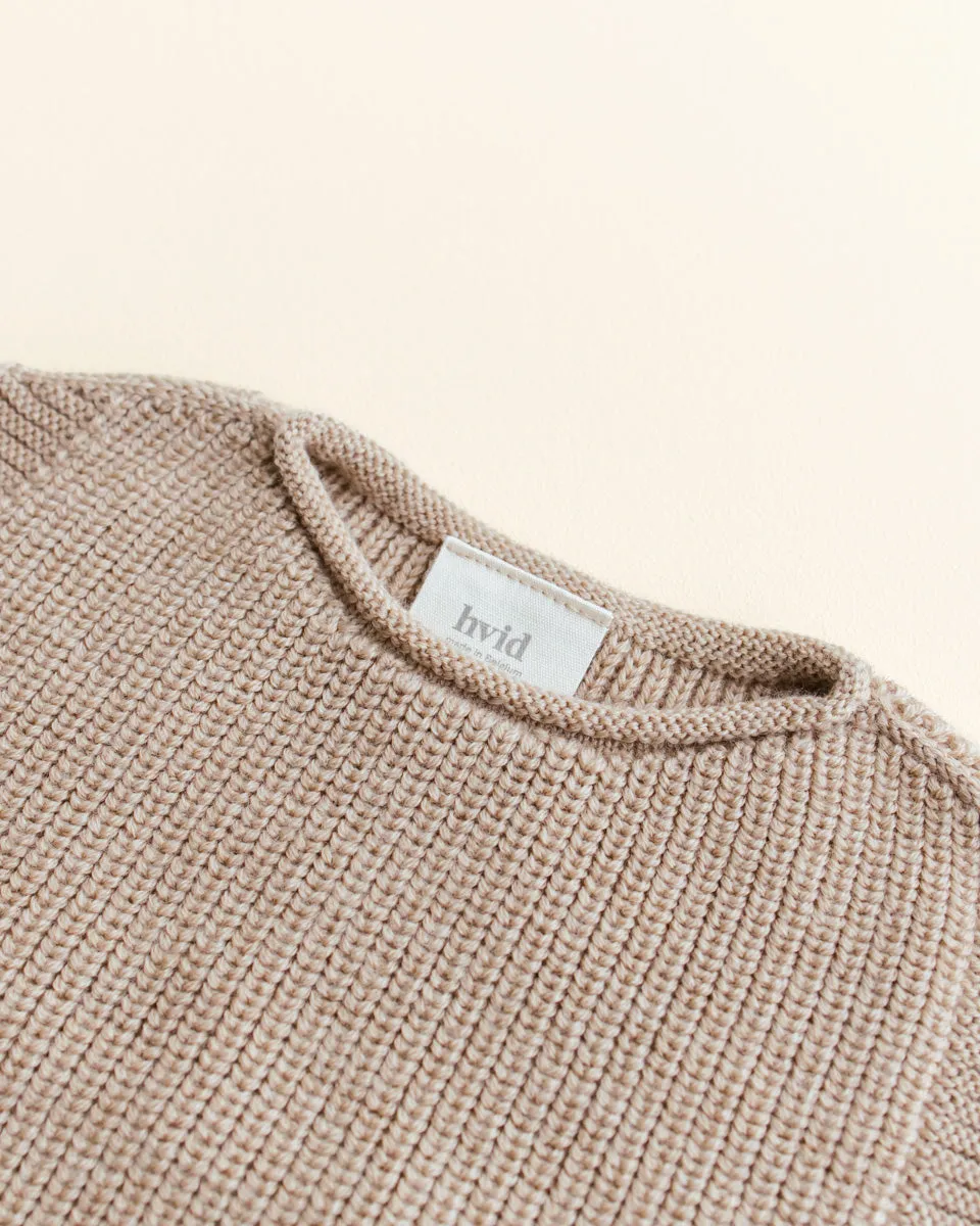 Hvid Harvey Baby Vest - Sand