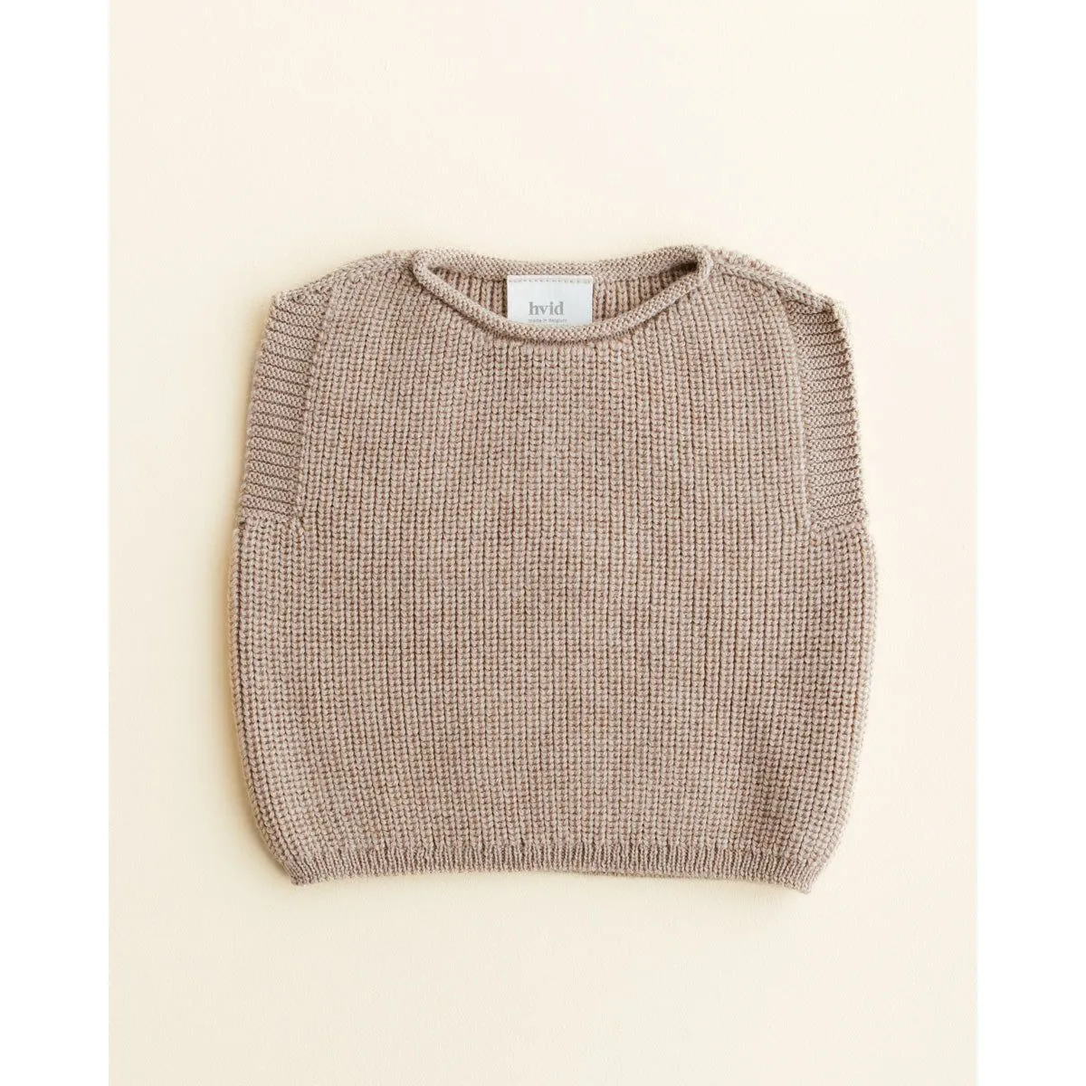 Hvid Harvey Baby Vest - Sand