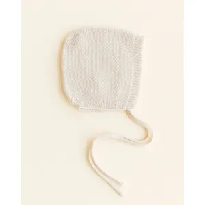 Hvid Newborn Bonnet - Cream