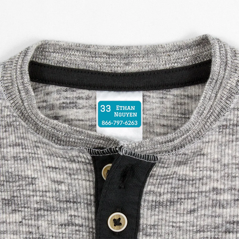 Jersey Contact Clothing Labels