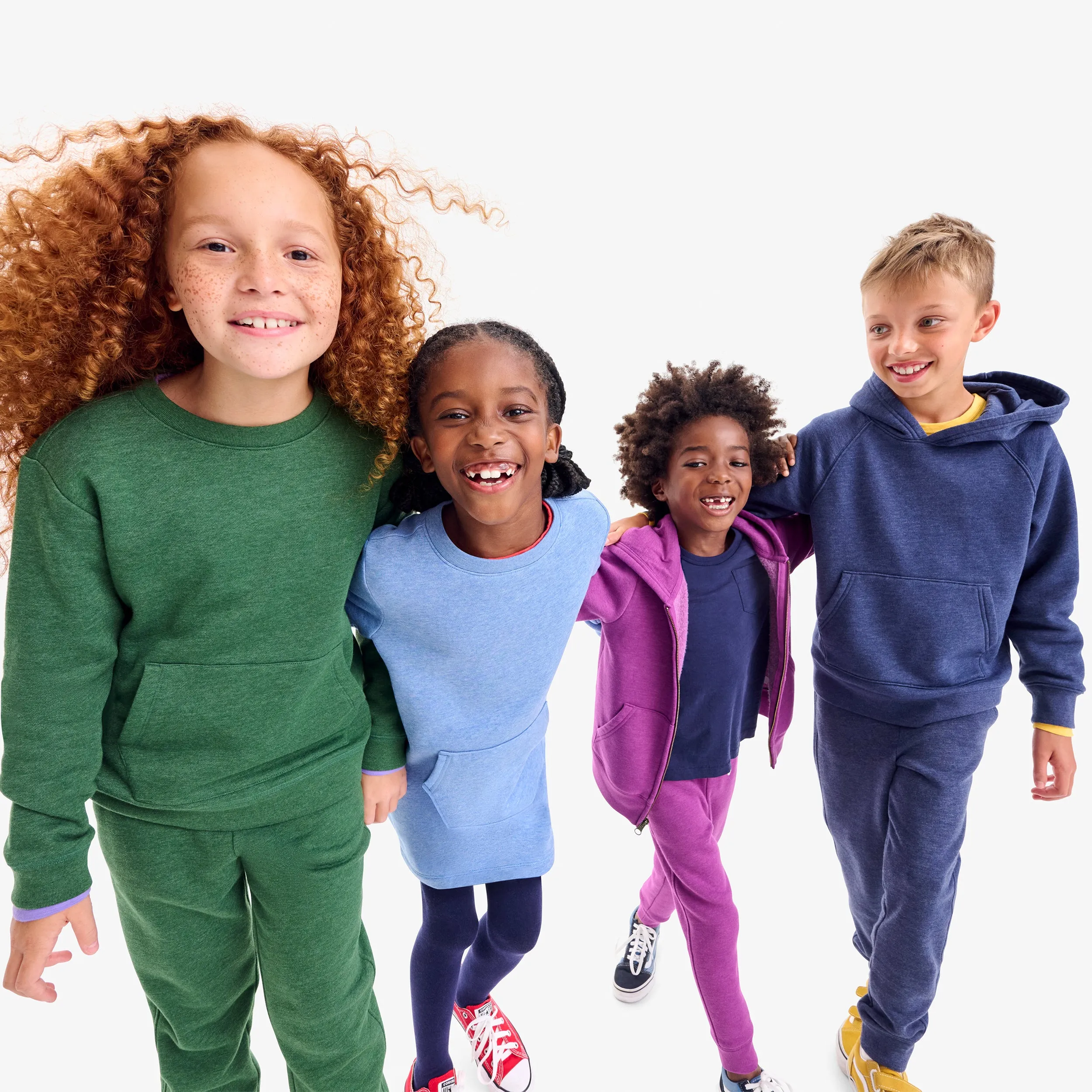 Kids cozy fleece pullover hoodie