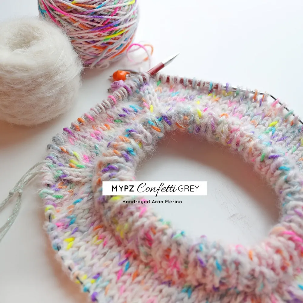 Knitting Kit – MYPZ top-down ruffle confetti sweater No6 (ENG-NL)