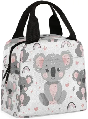 Koala Bear Cute Lunch Bag Baby Koala Tote Lunch Bag Reusable Lunch Box Leakproof Cooler Bag