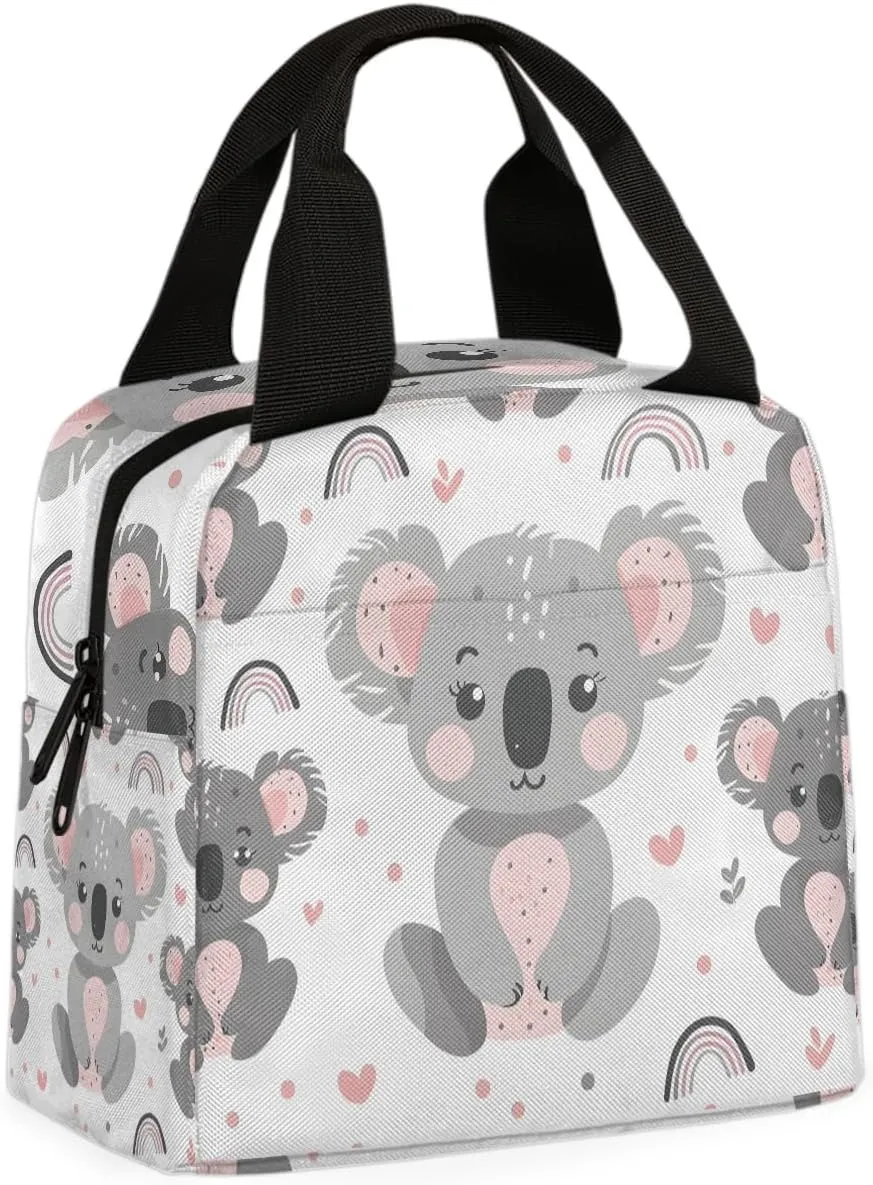 Koala Bear Cute Lunch Bag Baby Koala Tote Lunch Bag Reusable Lunch Box Leakproof Cooler Bag