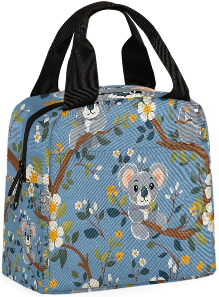 Koala Bear Lunch Bag Animal Koala Tote Lunch Bag Reusable Lunch Box Leakproof Cooler Bag
