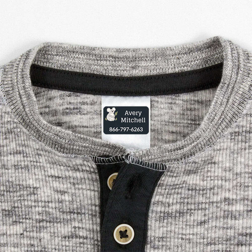 Koala Contact Clothing Labels