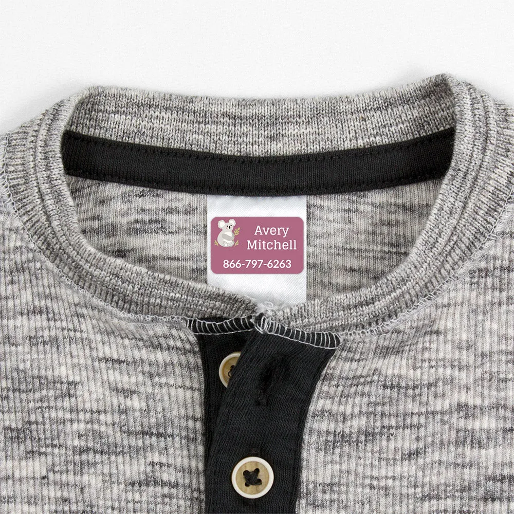 Koala Contact Clothing Labels