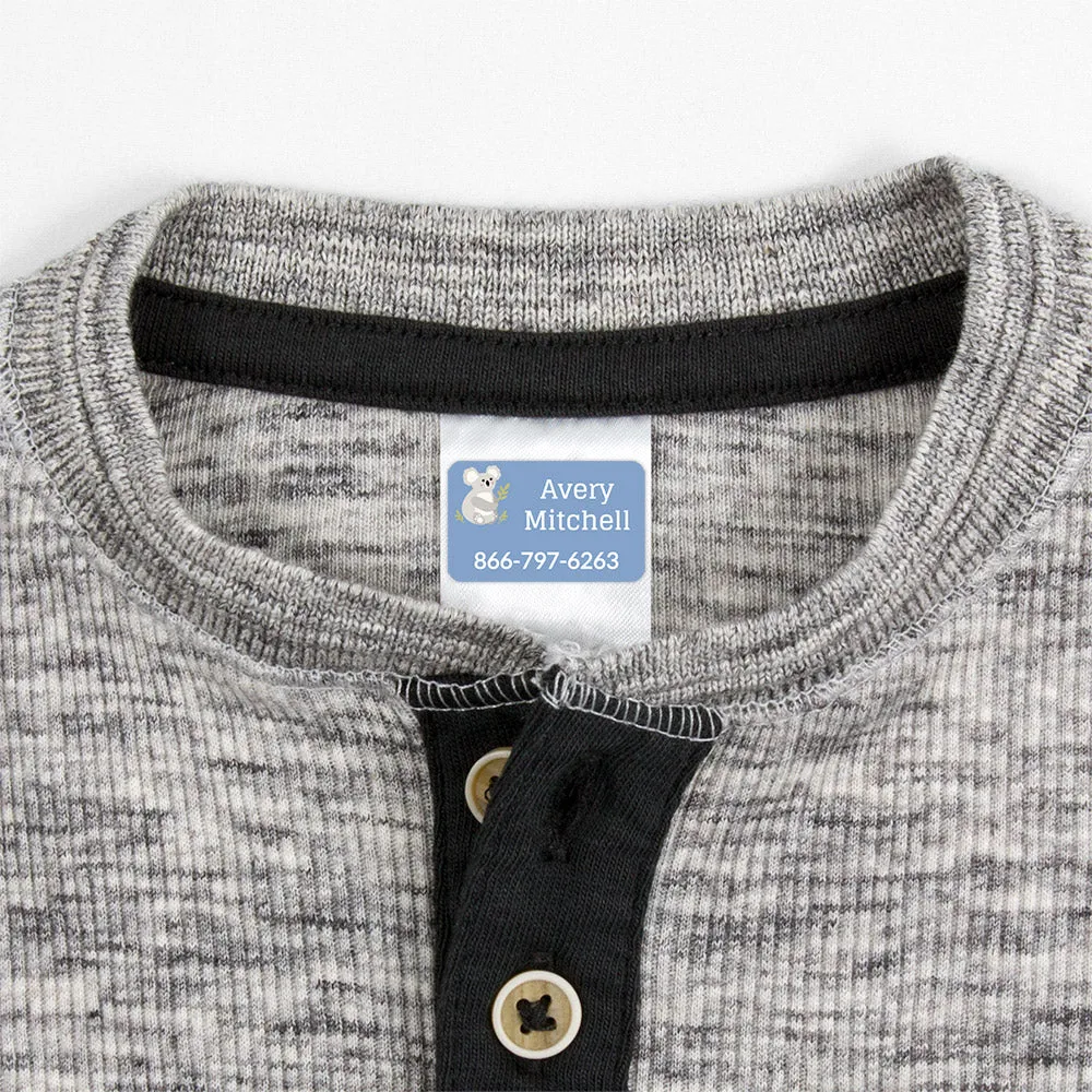 Koala Contact Clothing Labels