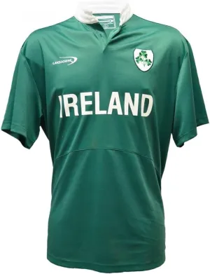 Lansdowne Green Ireland Shamrock Performance Rugby Shirt (X Large)