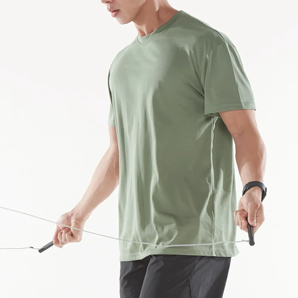 LESTE Upcycling Du-tee  Quick Dry Athletic Shirt, Short Sleeve Workout T-Shirt for Running, Hiking, Gym and Training