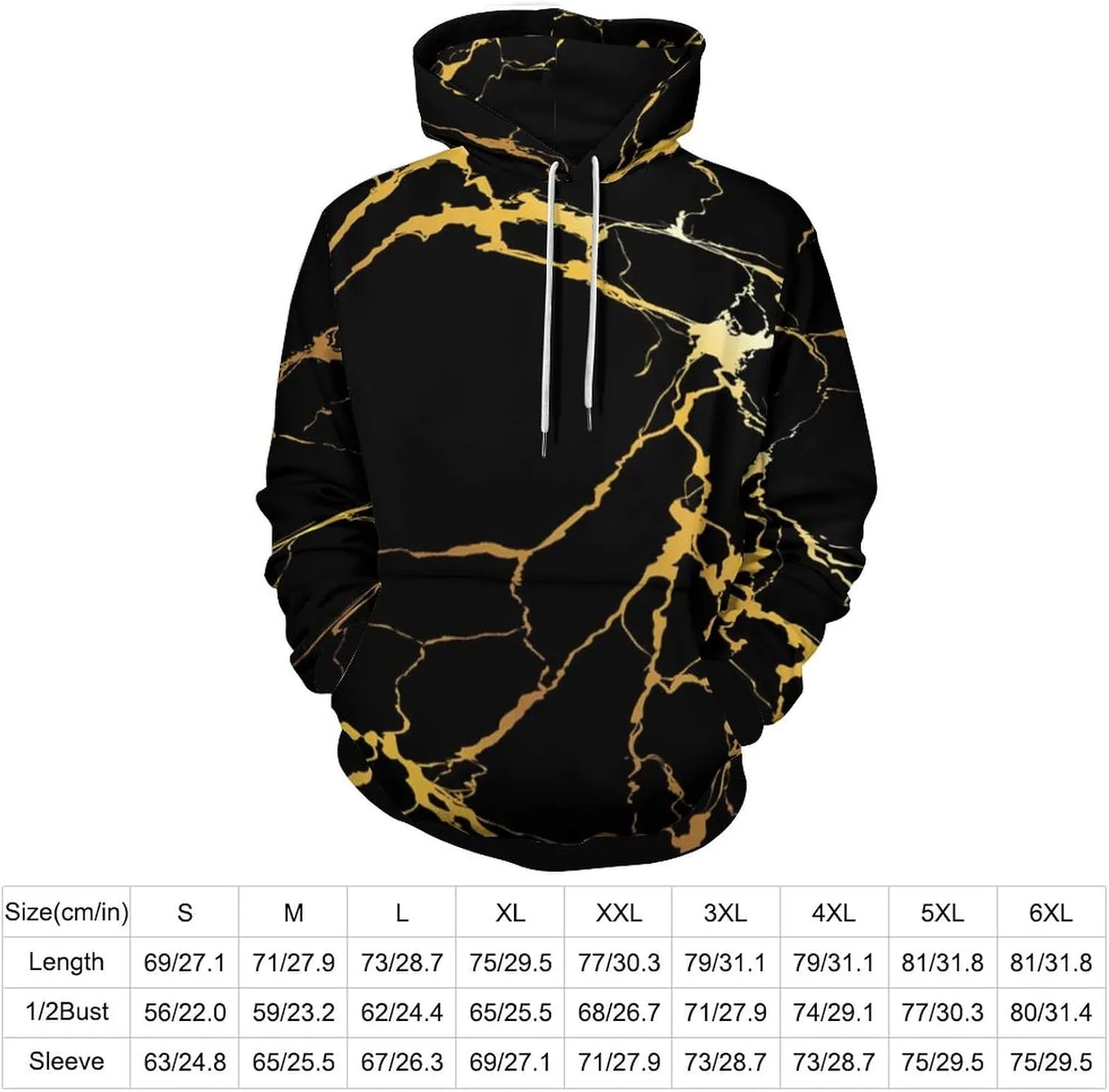 Long Sleeve Fashion Hoodie Pullover Sweatshirt Oversized Pockets Sweatshirts