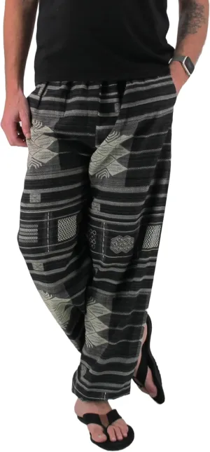 Love Quality Baggy Pants Men's One Size Printed 100% Cotton Harem Pants Hippie Boho