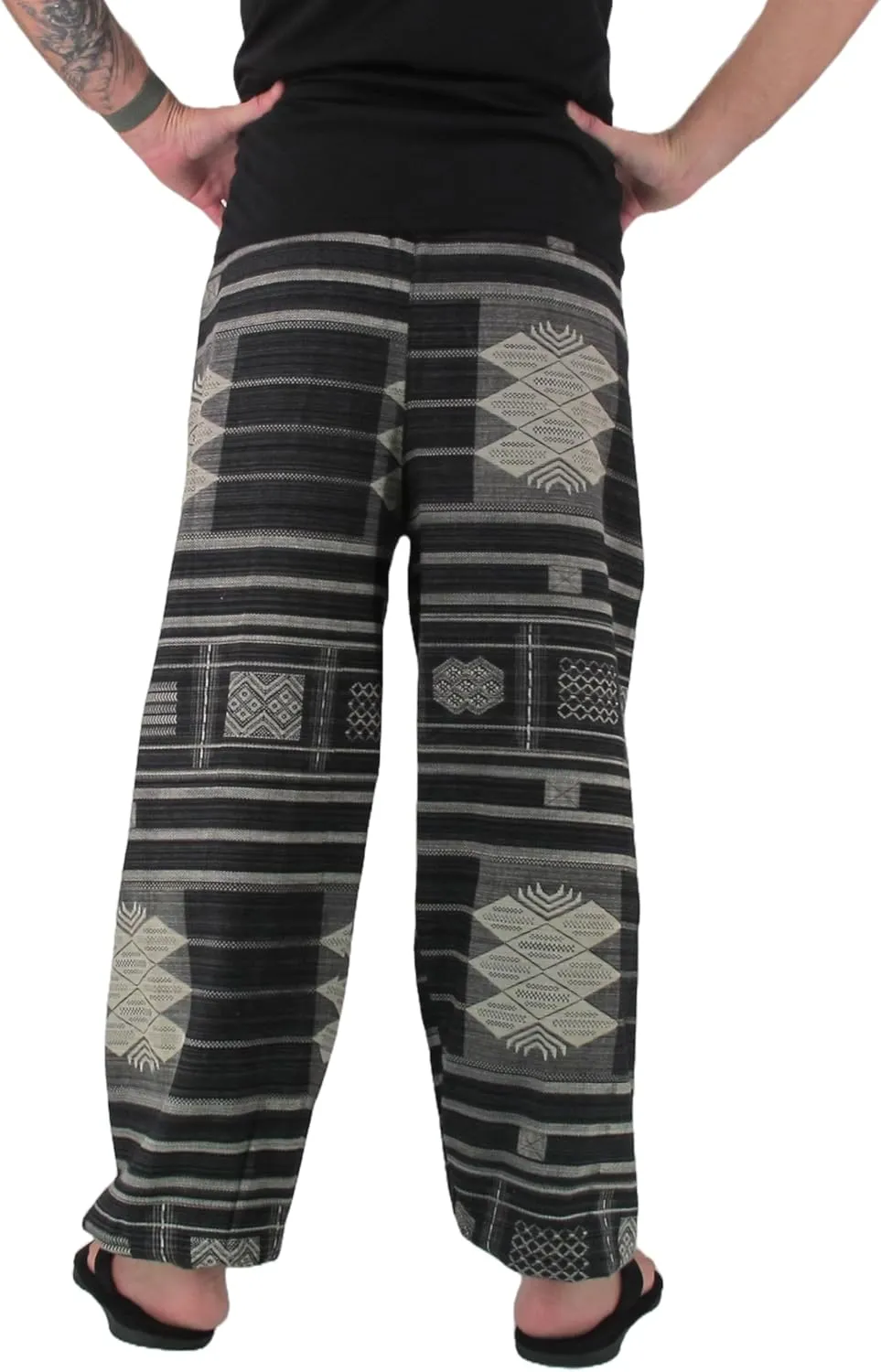 Love Quality Baggy Pants Men's One Size Printed 100% Cotton Harem Pants Hippie Boho