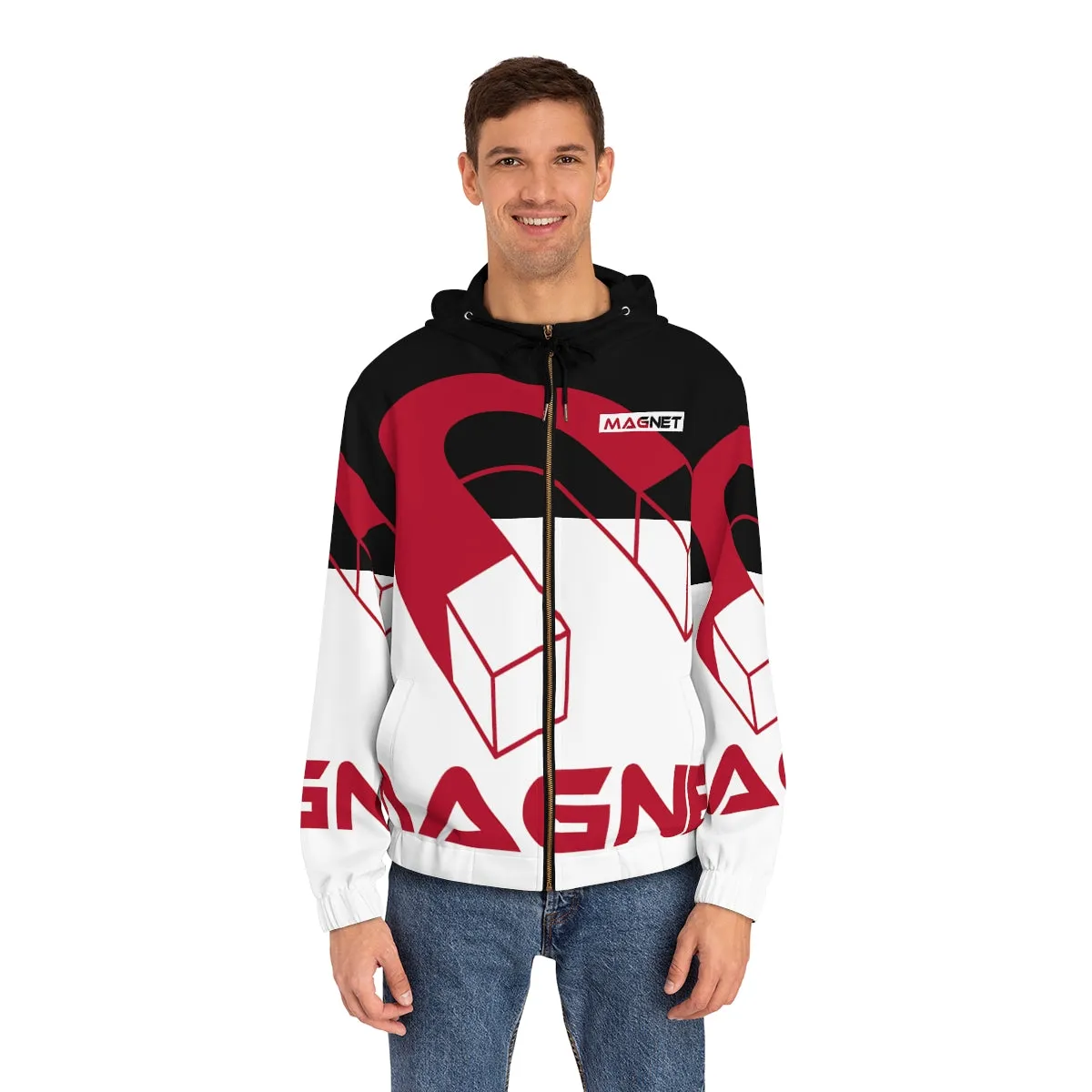 Magnet Split Men's Full-Zip Hoodie (AOP)