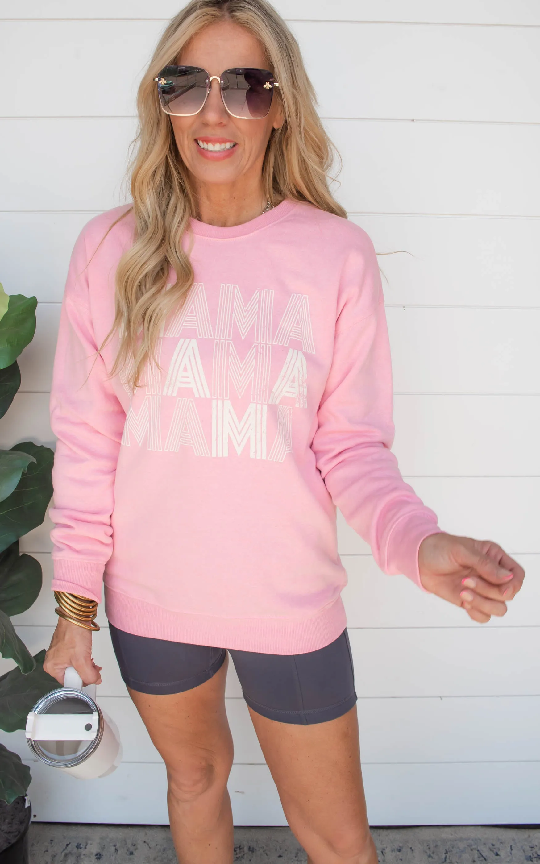 Mama Pink Graphic Sweatshirt