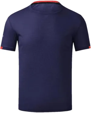 Men Quick Drying Round Neck T Shirt with Short Sleeves Breathable Fitness and Leisure Team Wear Running Shirt
