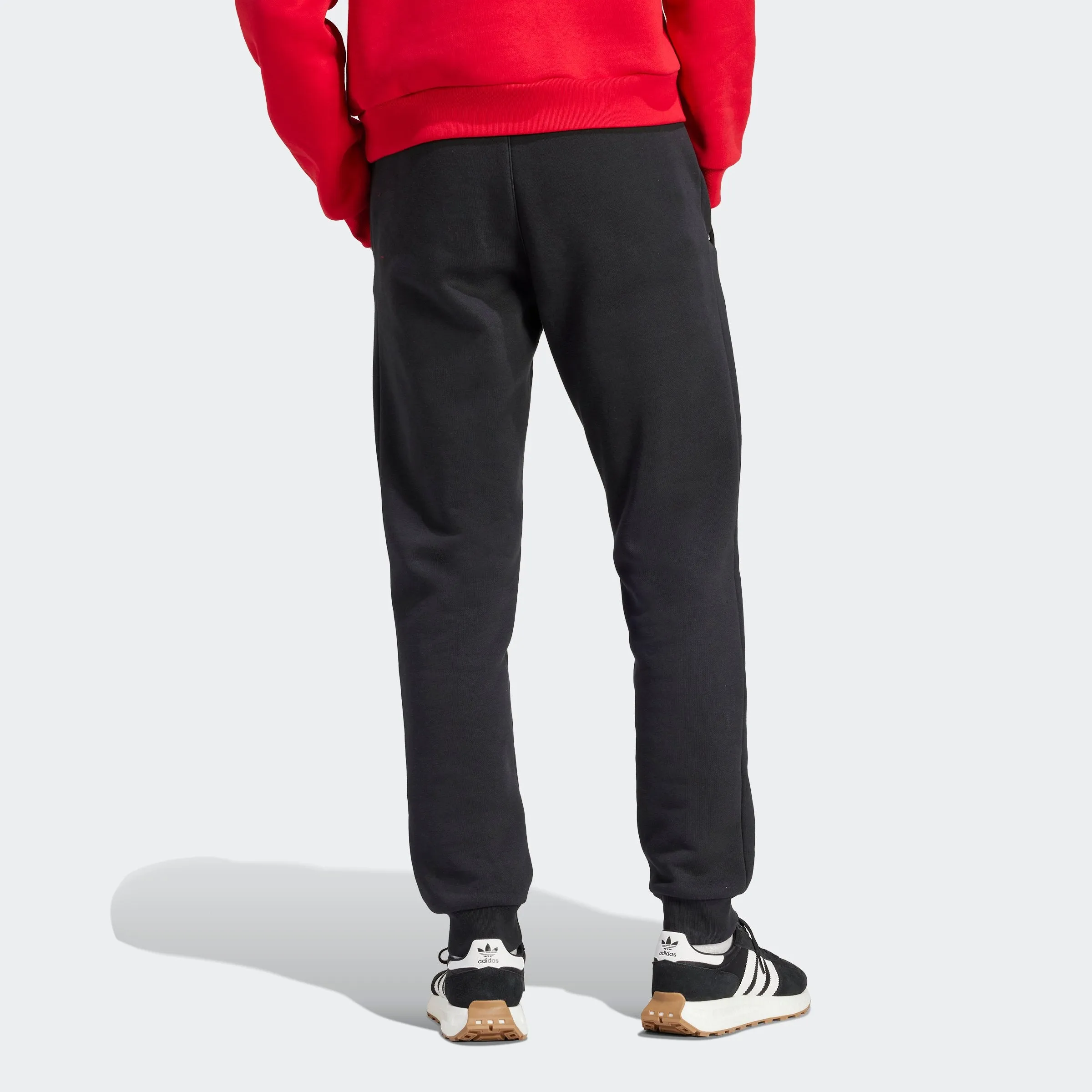 Men's adidas Manchester United Essentials Trefoil Tracksuit Bottoms