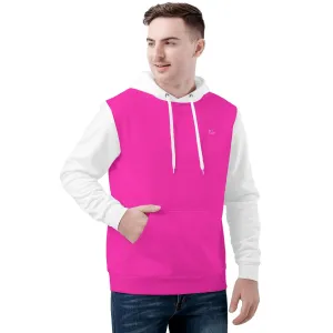 Mens All Over Print Warm Velvets Pair Of Hoodie