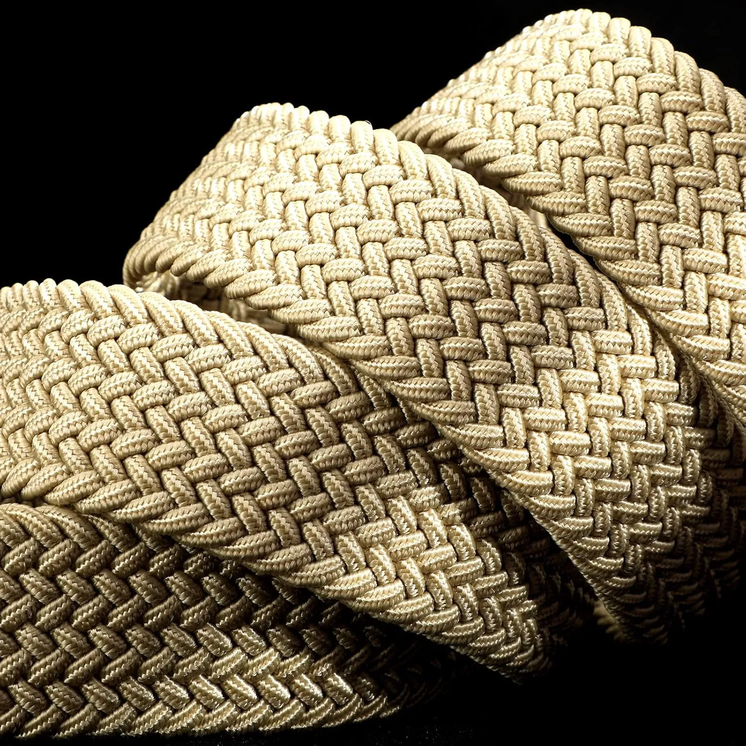 Men's Belt Braided Stretch Belt for Men Golf Pants Casual Shorts Jeans