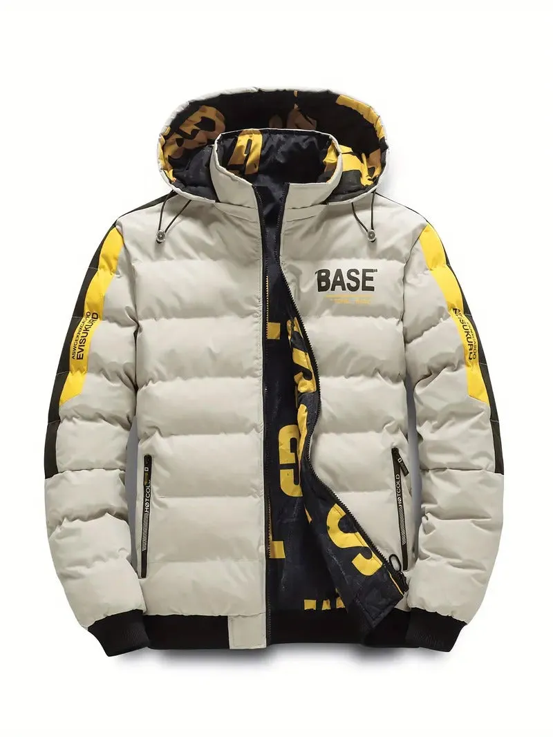 Men's Hooded Puffer Jacket Casual Regular Fit Winter Coat Down Jacket | 2021/TL