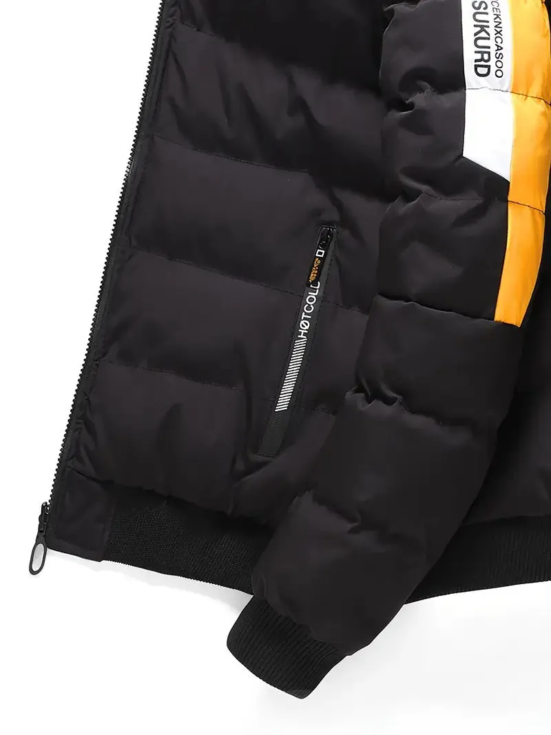 Men's Hooded Puffer Jacket Casual Regular Fit Winter Coat Down Jacket | 2021/TL