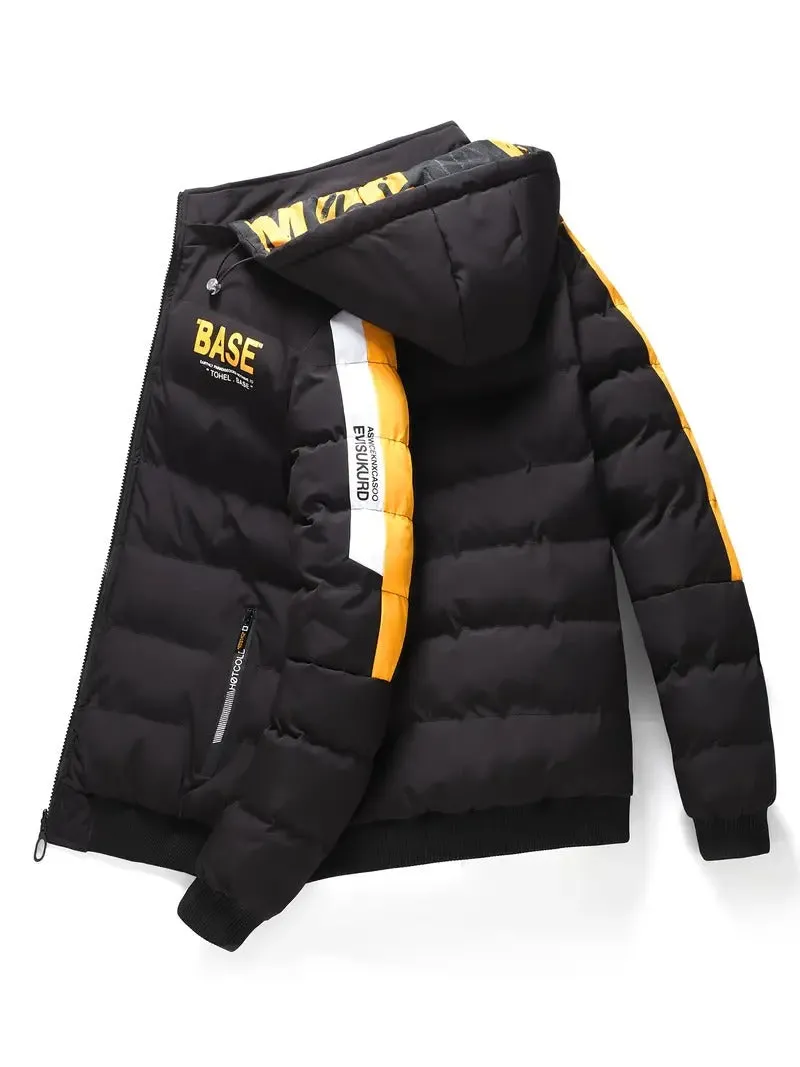 Men's Hooded Puffer Jacket Casual Regular Fit Winter Coat Down Jacket | 2021/TL