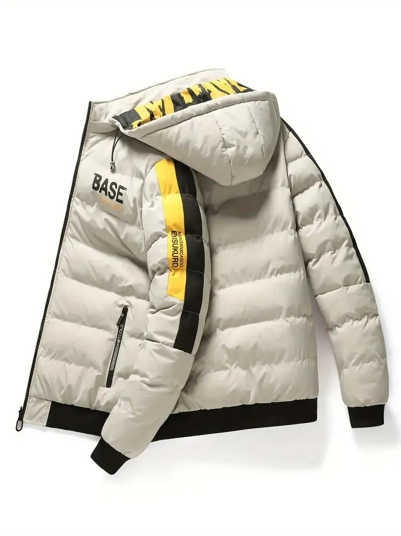 Men's Hooded Puffer Jacket Casual Regular Fit Winter Coat Down Jacket | 2021/TL