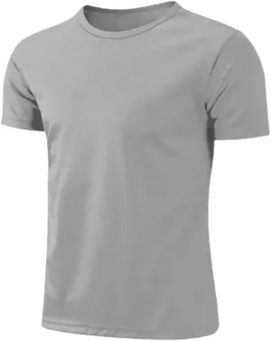 Mens Short Sleeve Top Oversized Solid T-Shirt Casual Soild Shirt Quick Drying Gym