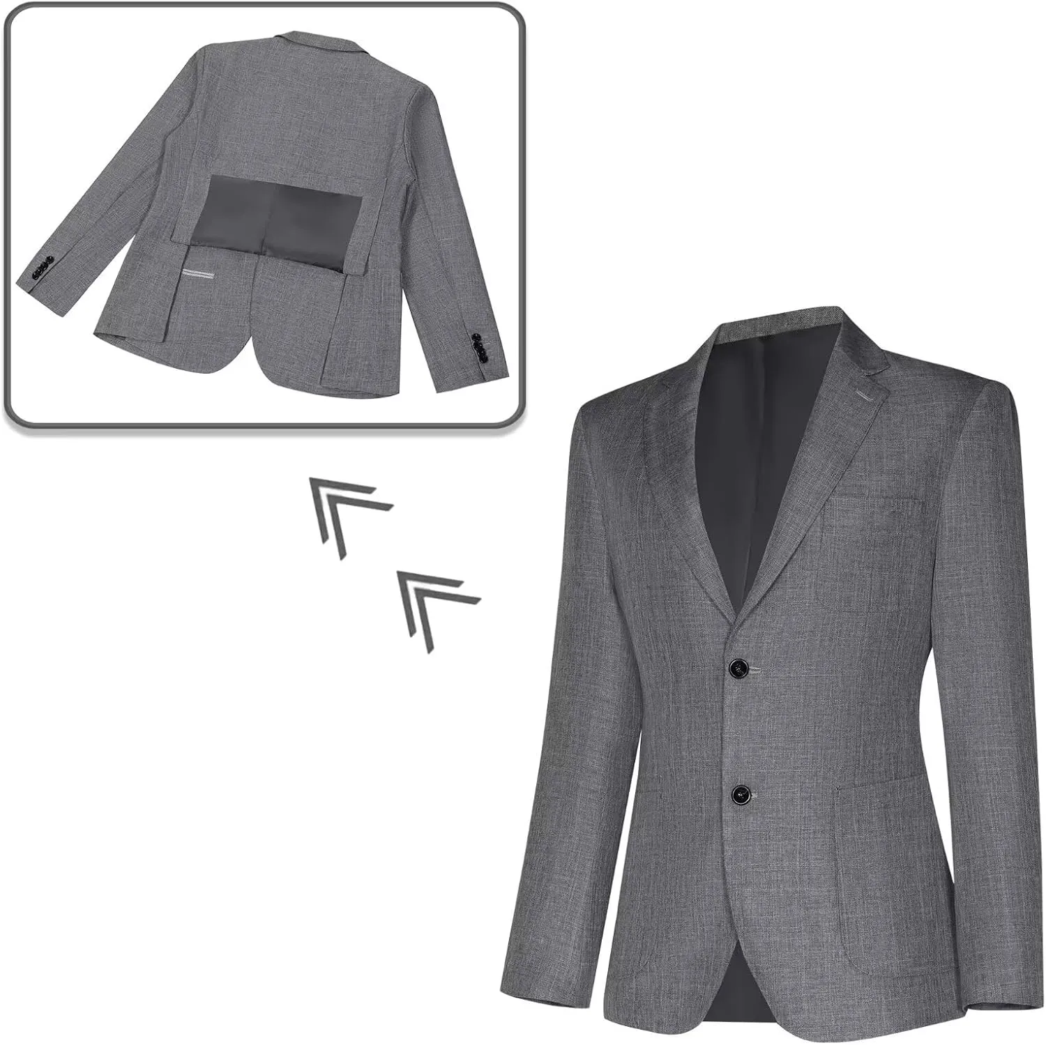 Men's Suit Slim Fit 2 Piece Suits for Wedding Prom Casual Suit Jacket Pants Lightweight Tuxedo Suits