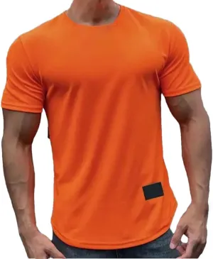 Mens Summer Short Sleeve Fitness T Shirt Running Sport Gym Muscle Workout Casual Top Clothing