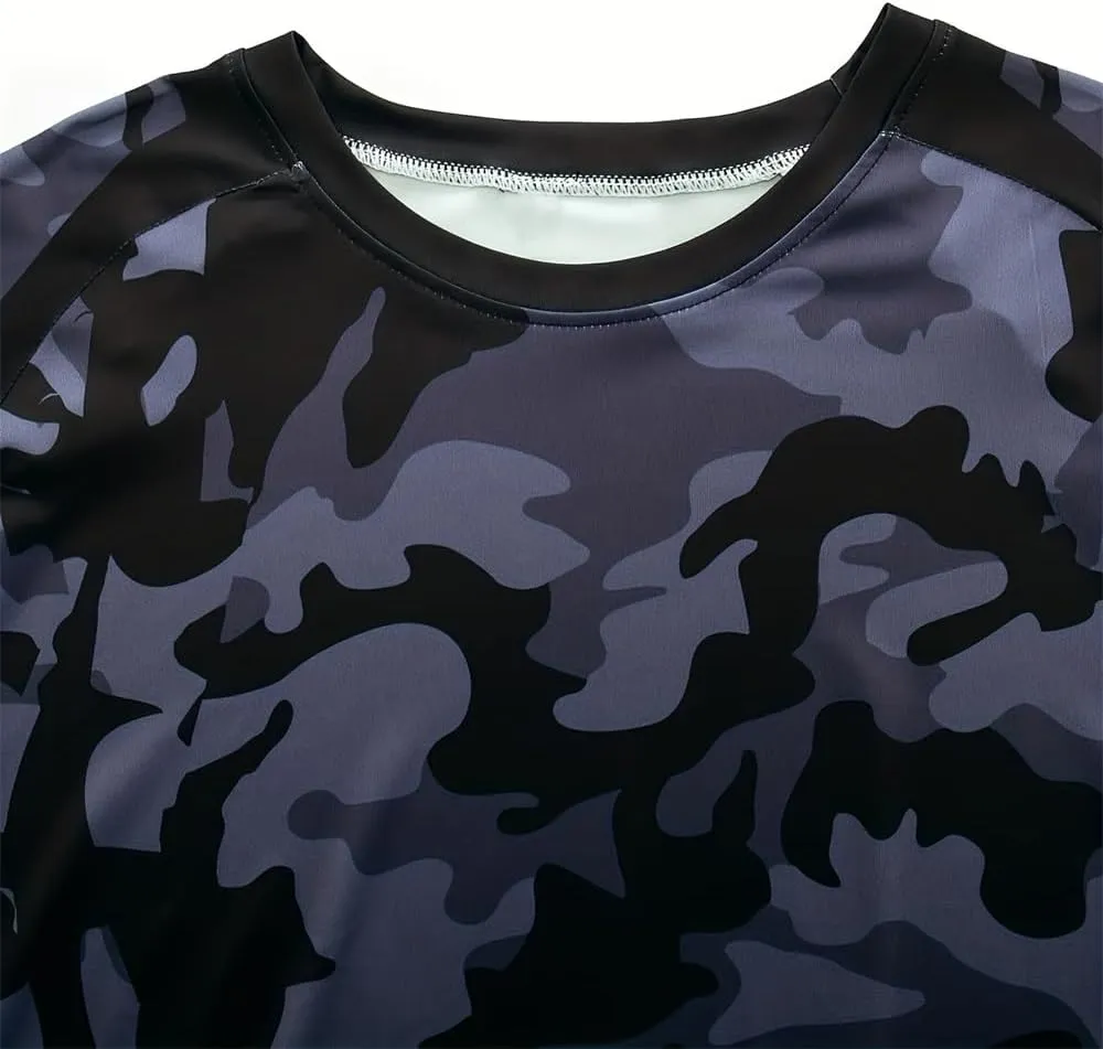 Men's Sunscreen Shirt UV-Resistant Fishing Shirt Rash-Resistant Quick Dry Moisture Absorption Long Sleeves
