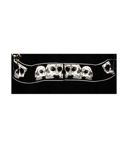 Men's Textile Jacket with Reflective Skulls 1535 MJ Tex SK