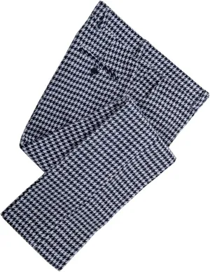 Mens Tweed Dress Pants Houndstooth Plaid Suit Trouser Regular Fit Stretch Wool Business Casual Pants Long for Men