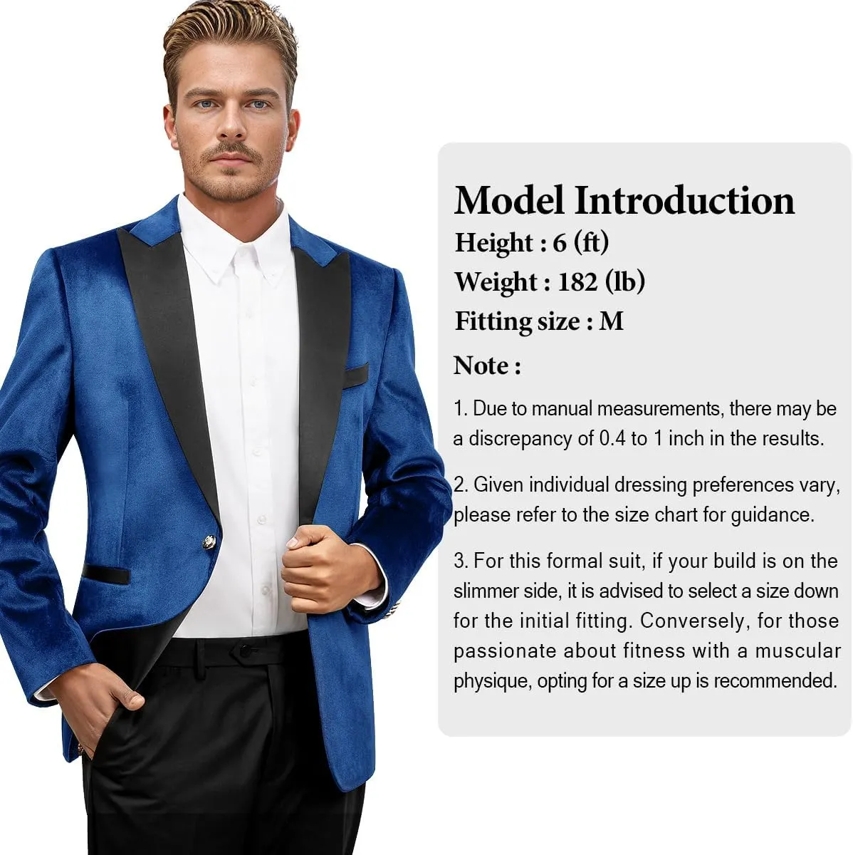 Men's Velvet Blazer One Button Casual Tuxedo for Men Blazer Lapel Prom Party Wedding Banquet
