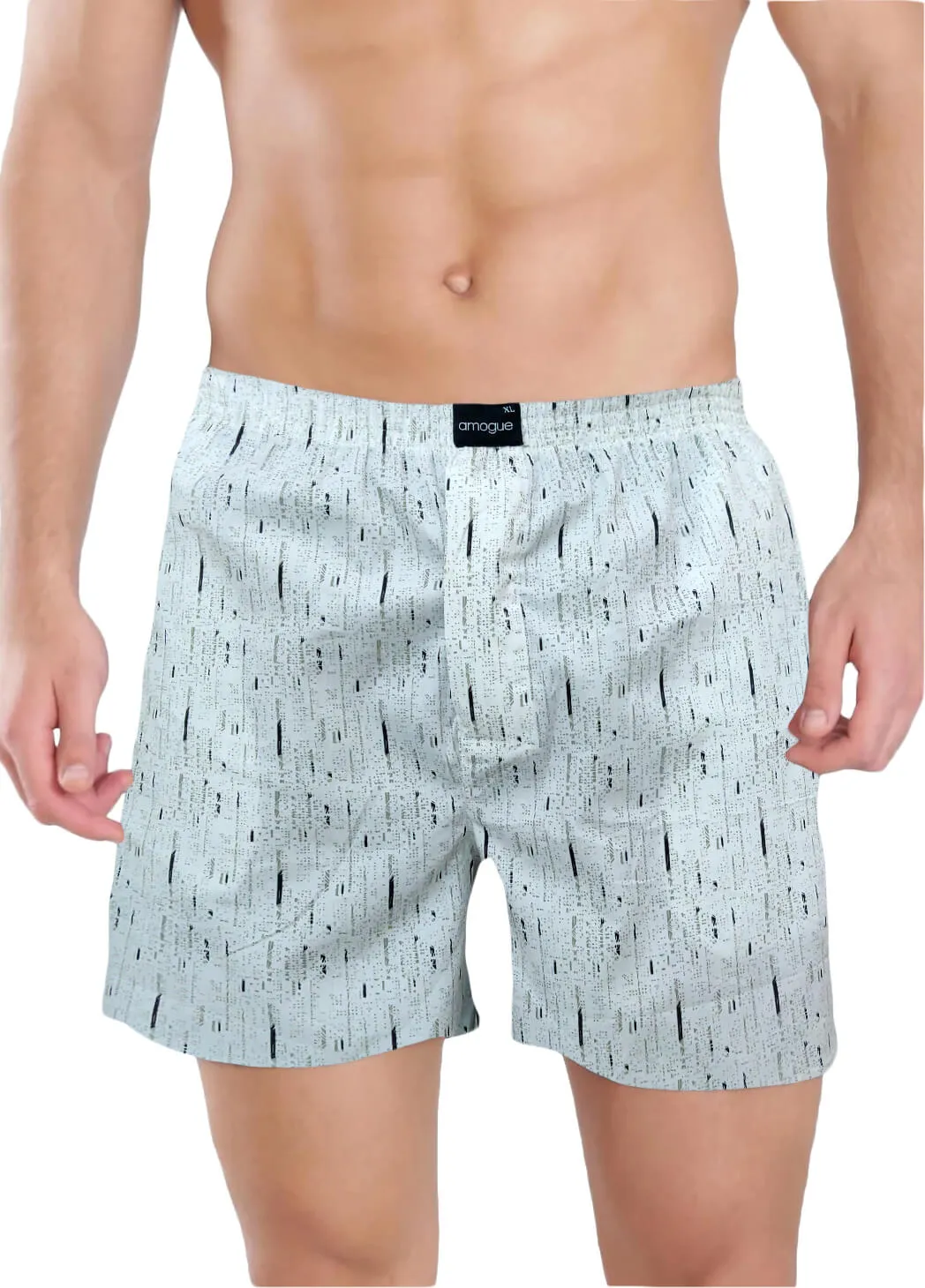 Navy Cream Blue Premium Printed Boxers