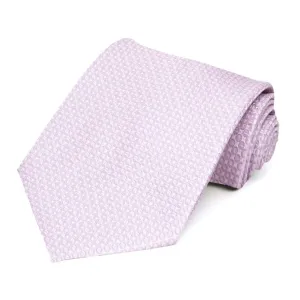 Pale Lavender Henry Grain Pattern Extra Long Necktie