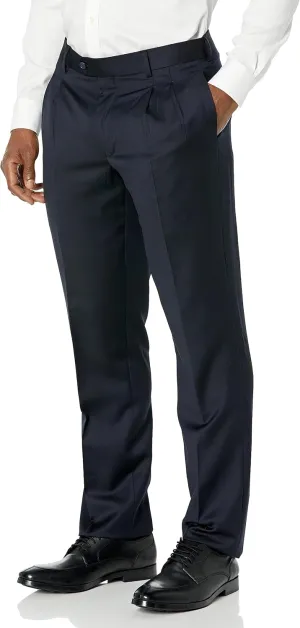 Palm Beach Men's High Twist Wool Suit Separate Double Reverse Pleats Pants