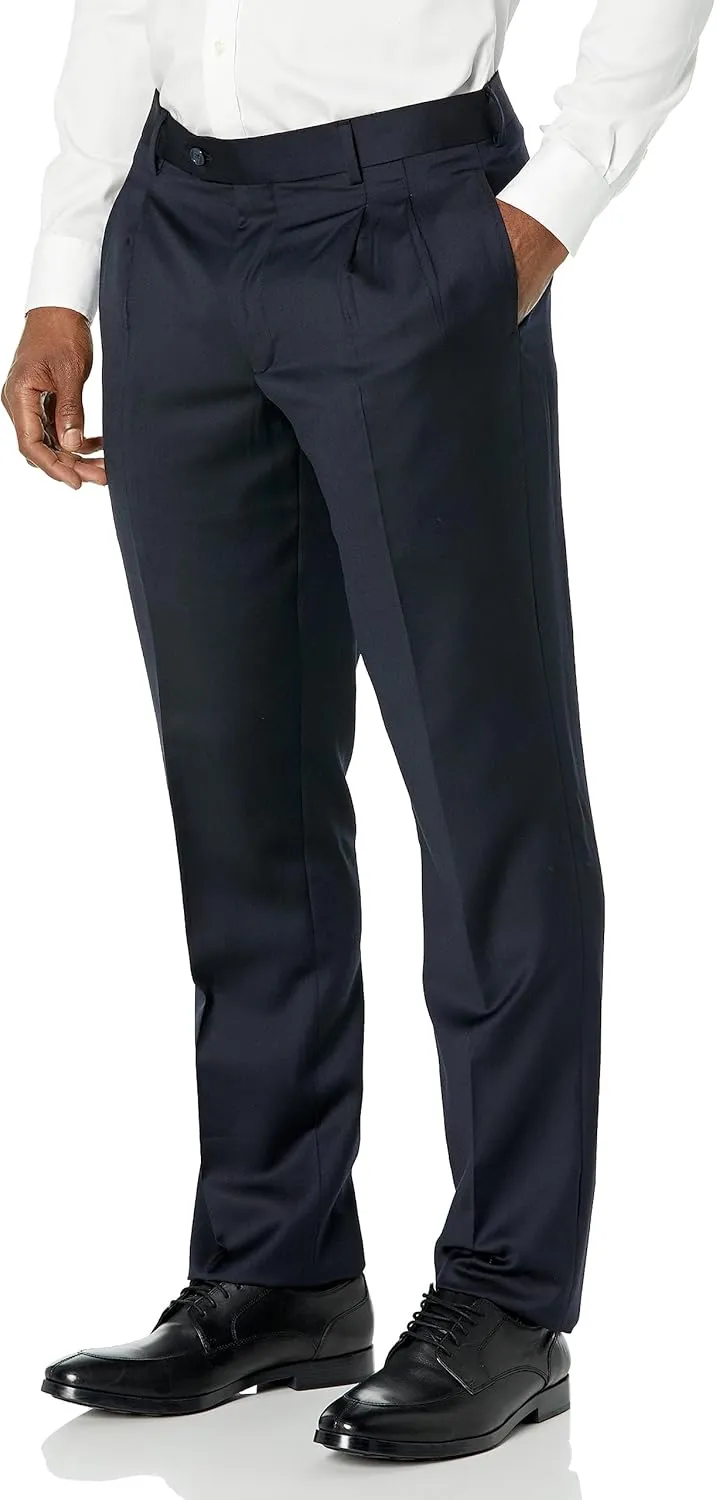 Palm Beach Men's High Twist Wool Suit Separate Double Reverse Pleats Pants