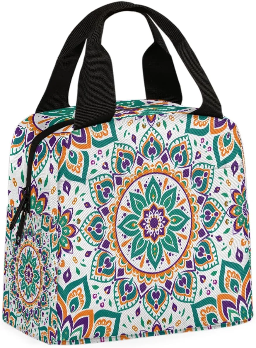 Pattern Decorativ Lunch Bag Pattern Tote Lunch Bag Reusable Lunch Box Leakproof Cooler Bag
