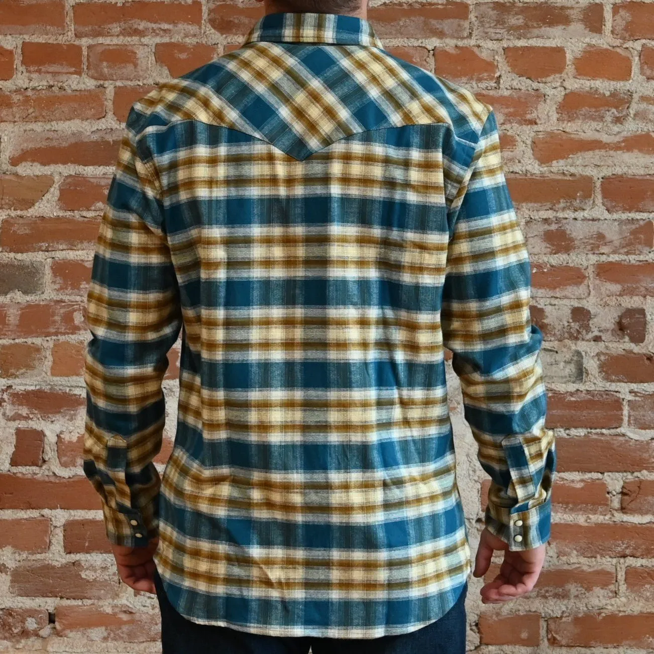 Pendleton Men's Wyatt Shirt in Blue Bronze Plaid
