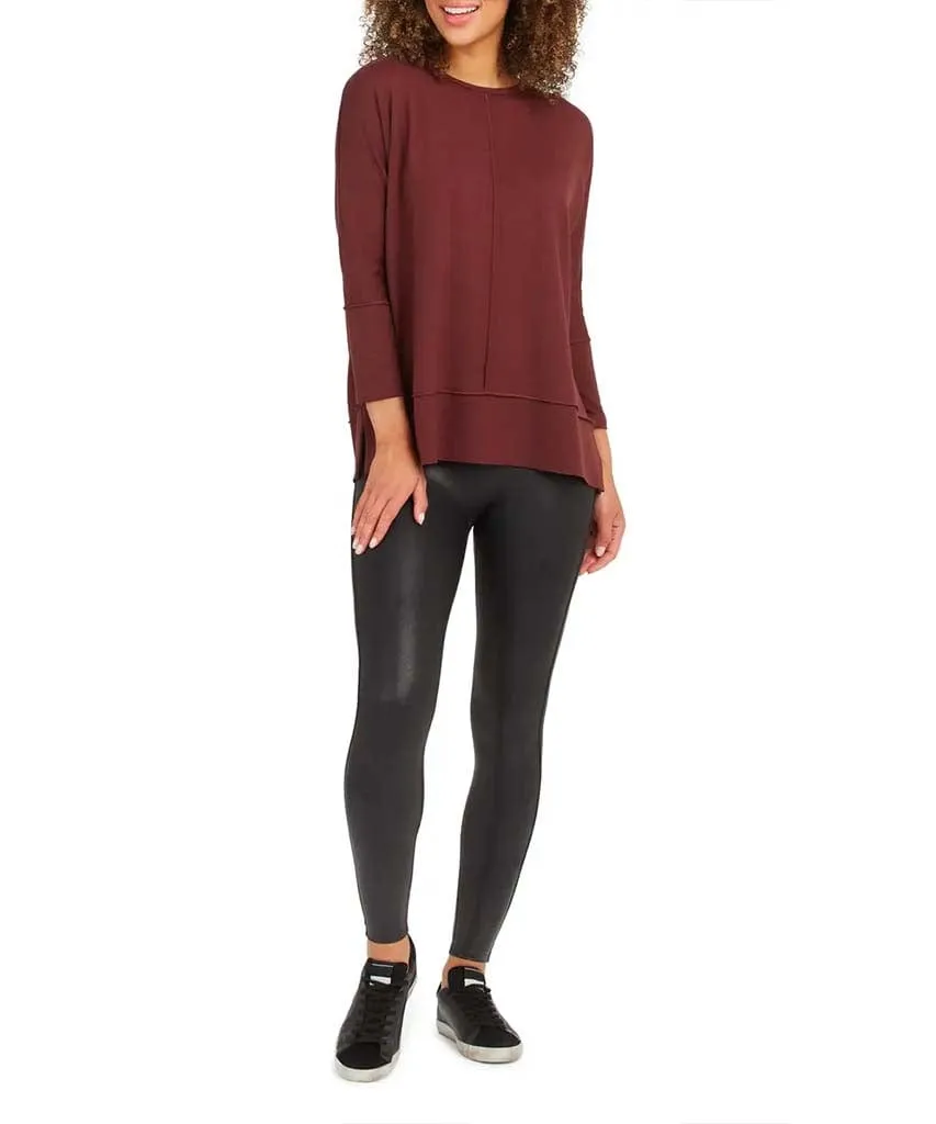 Perfect Length Top Dolman Wine