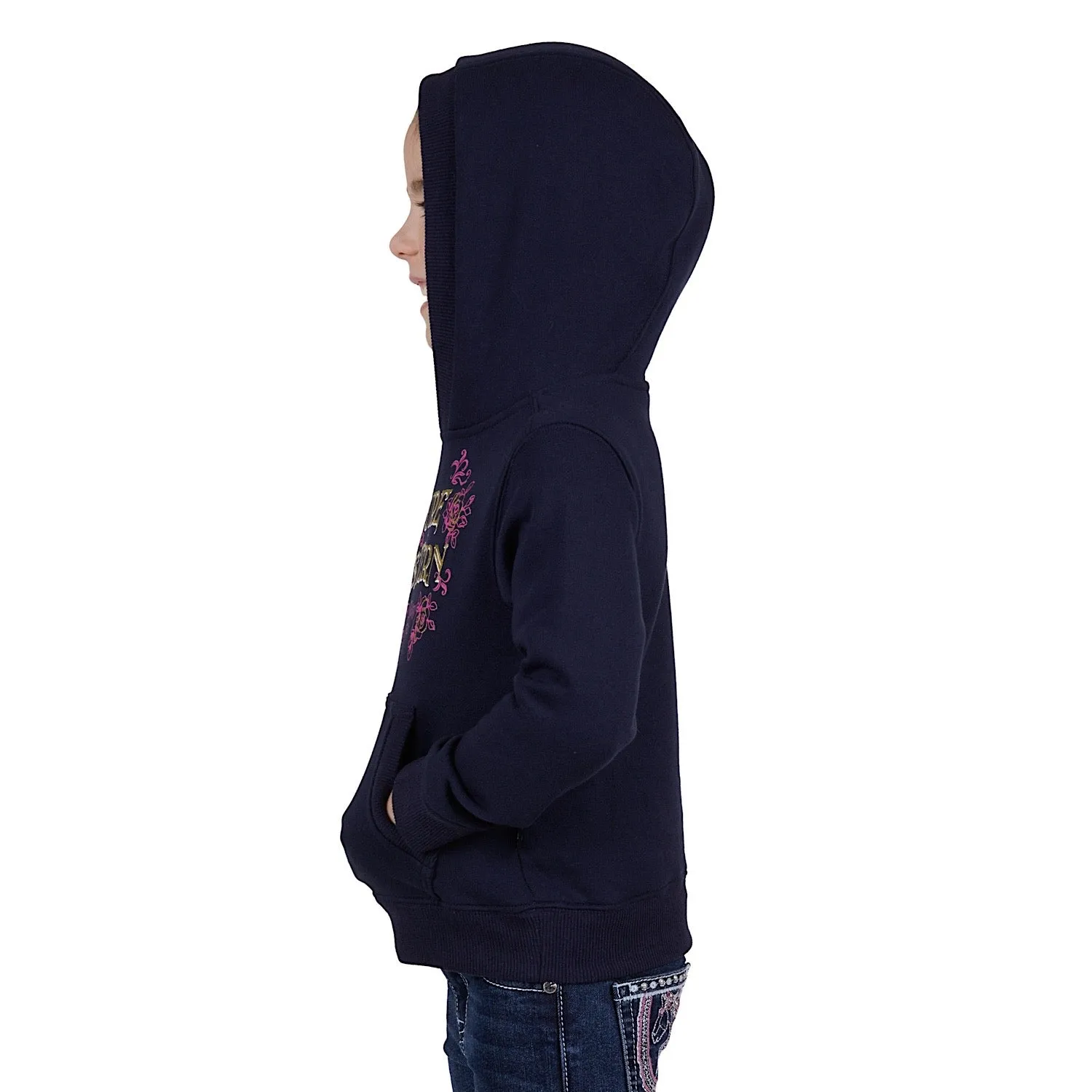 Pure Western Girls Brandy Pullover Hoodie Navy