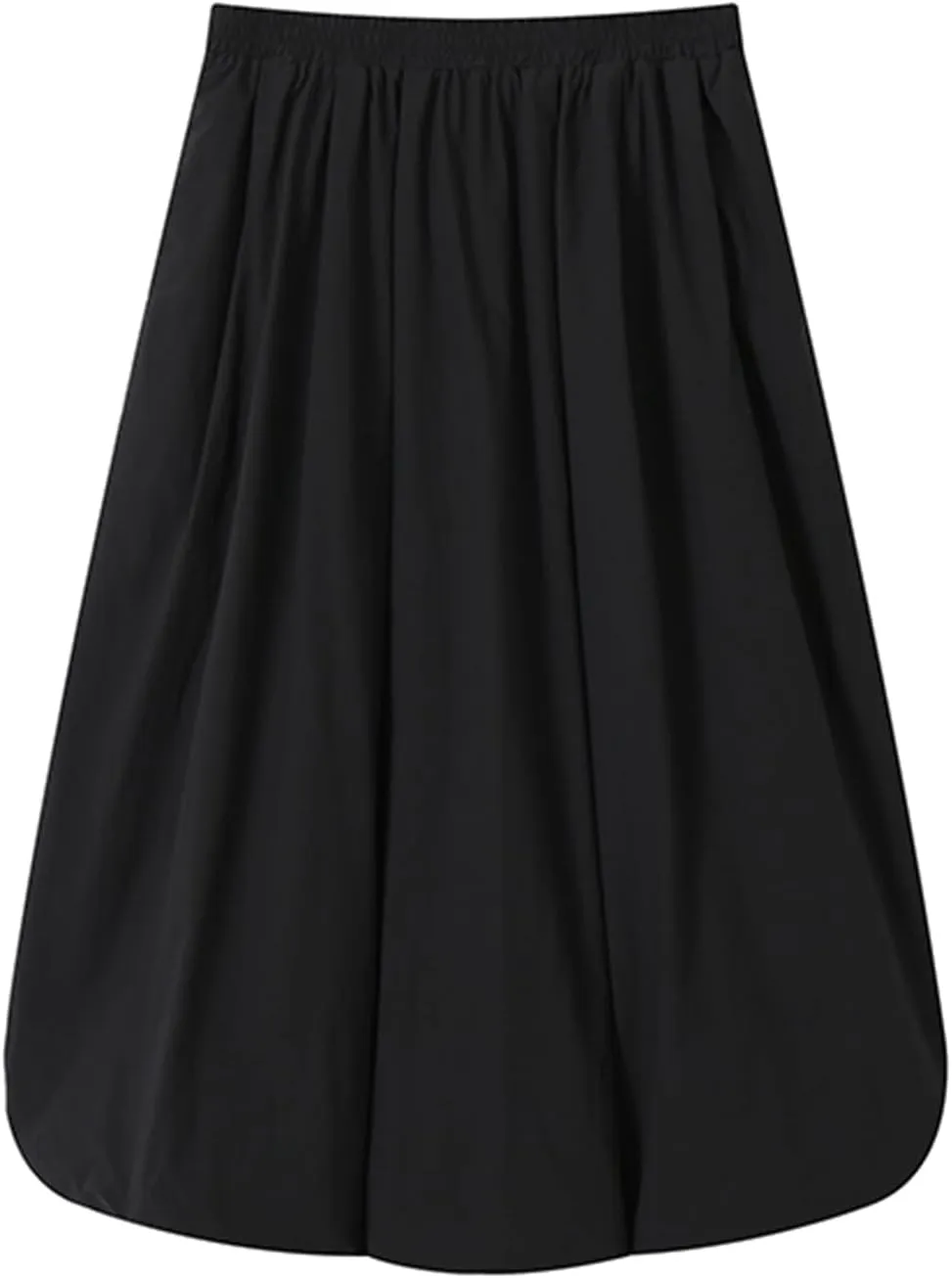 Raruxxin Women Y2k Bubble Maxi Skirt Elastic Low Waist Pleated Balloon Long Skirt Summer Ruffle Puffy Flowy Swing Midi Dress