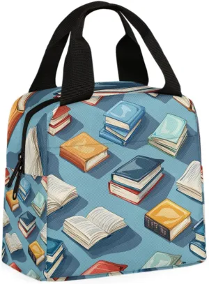Read Books Lunch Bag Collection Books Tote Lunch Bag Reusable Lunch Box Leakproof Cooler Bag