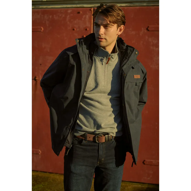 R.M.Williams Rockley 3 in 1 Mens Waterproof Jacket - Navy/Ironbark