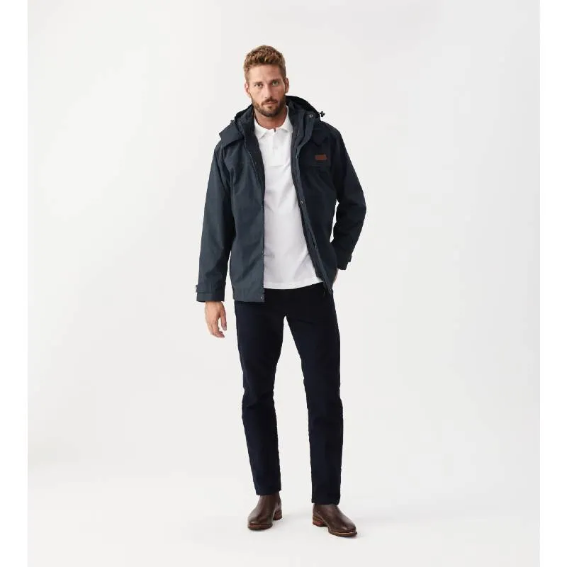 R.M.Williams Rockley 3 in 1 Mens Waterproof Jacket - Navy/Ironbark