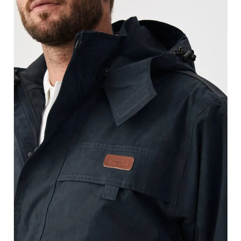 R.M.Williams Rockley 3 in 1 Mens Waterproof Jacket - Navy/Ironbark